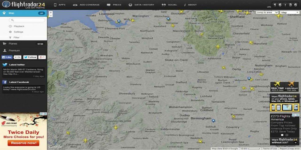 Many of the planes in question are non-commercial… Most chemtrails are left by planes that don't appear on flightradar24.com