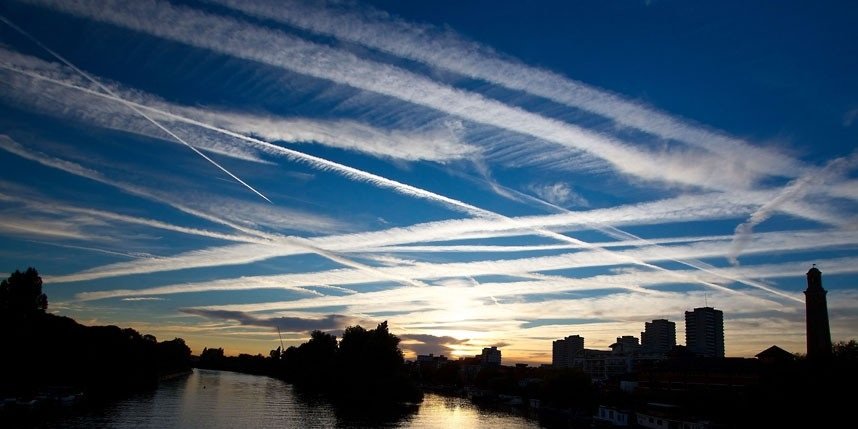 You may have noticed our artificial skies… Chemtrails UK London